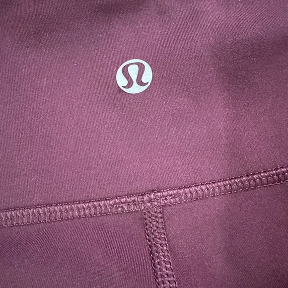 Lululemon Wunder Under Crop II Bordeaux Drama - Picture 3 of 11